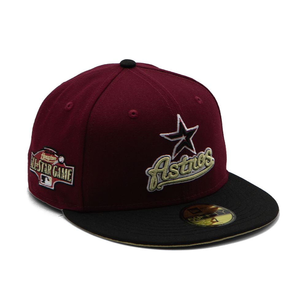 TAKOUT Customs X New Era Houston Astros 2004 All Star Game Maroon 59FIFTY Fitted