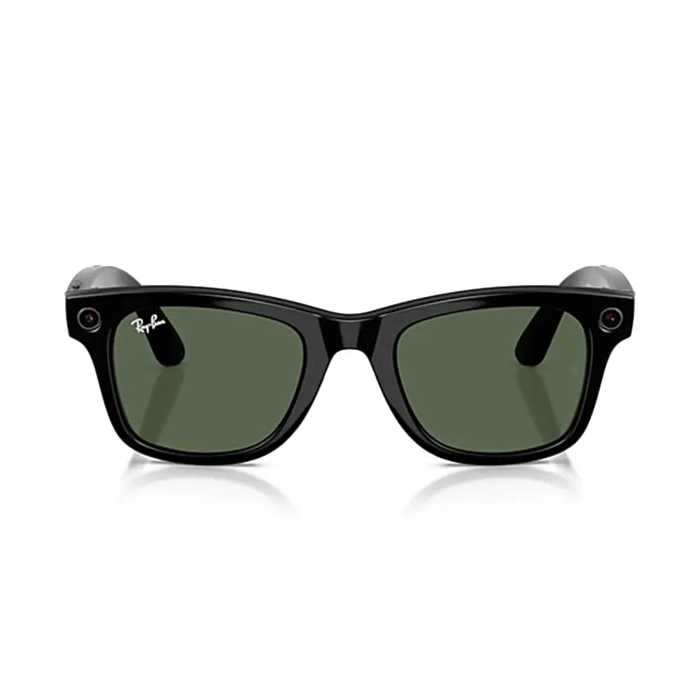 Ray-Ban Wayfarer Black Frame with Green G-15 Lenses 50-22 Ray-Ban Original Wayfarer Classic Polished Tortoise , G-15  main image 4