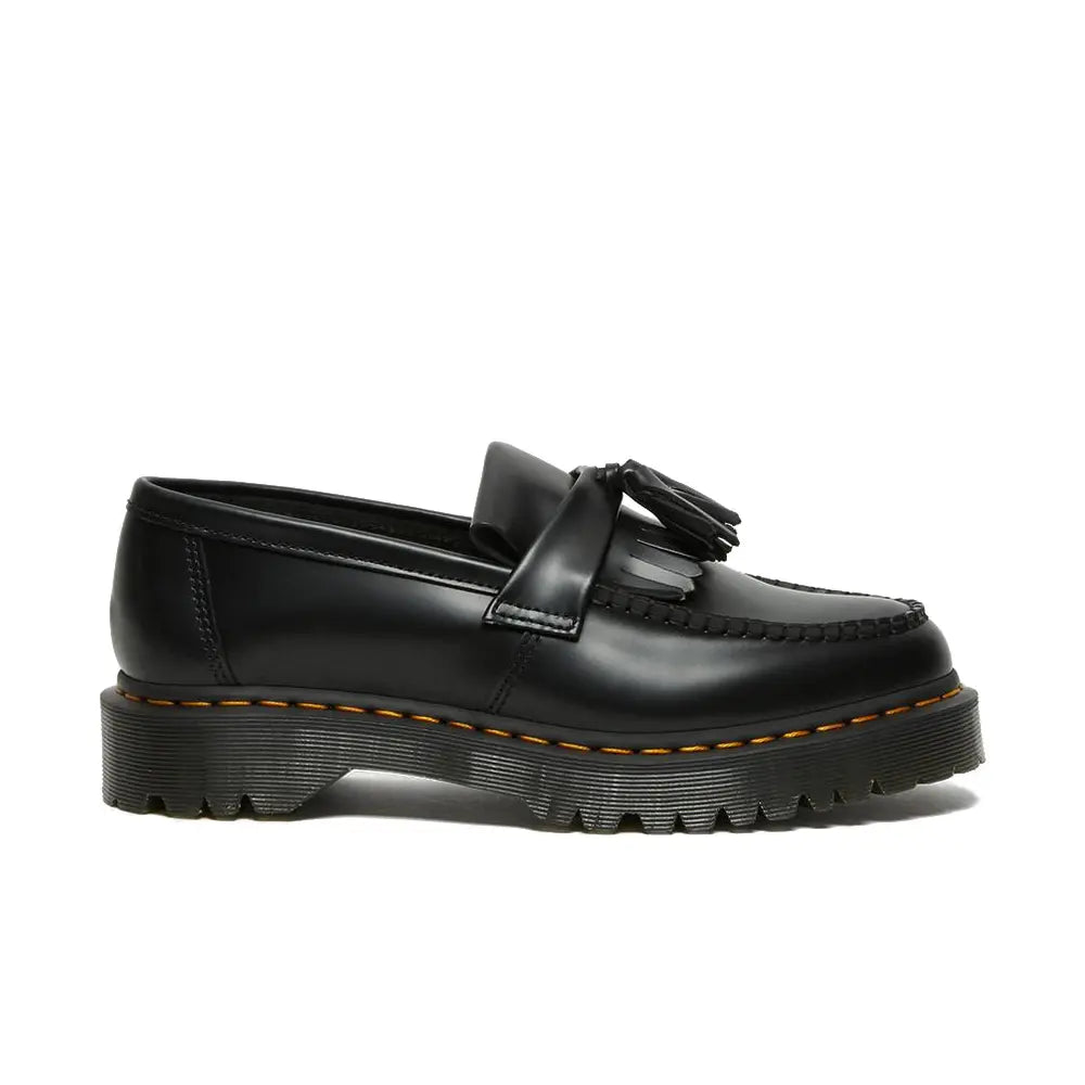 Dr. Martens 黒 フリンジ付きローファー　ADRIAN BEX Dr. Martens Adrian Bex Tassel Loafers - Smooth Black | Ready To