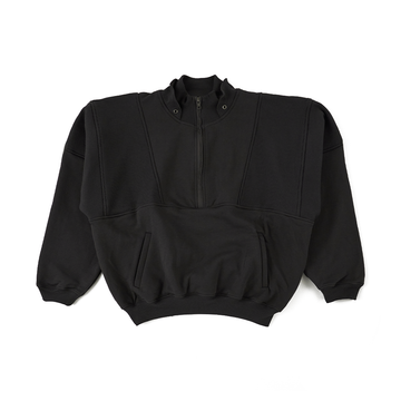 Retro Half Zip 'Charcoal Luxe French Terry'