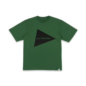 and Wander Big Logo SS Tee 'Green'