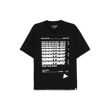 SUNNYDAY Printed Wide SS Tee 'Black'