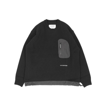 Shetland Wool Sweater 'Black'
