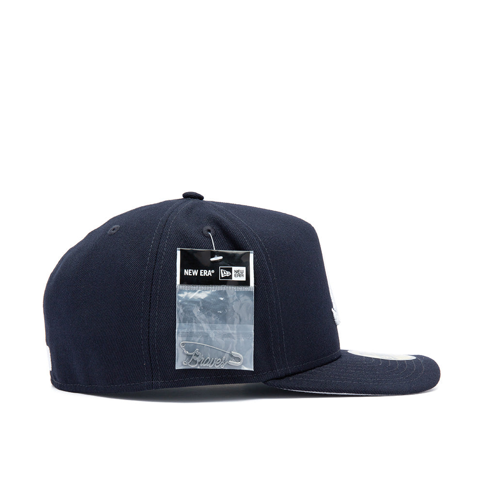 Atlanta Braves 59FIFTY Pre-curved - Safety Pin 'Navy'