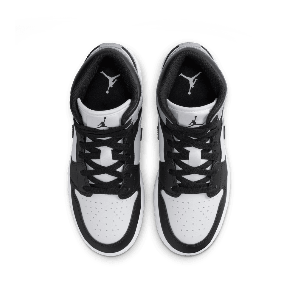 Air Jordan 1 Mid GS 'Black Light Smoke Grey'