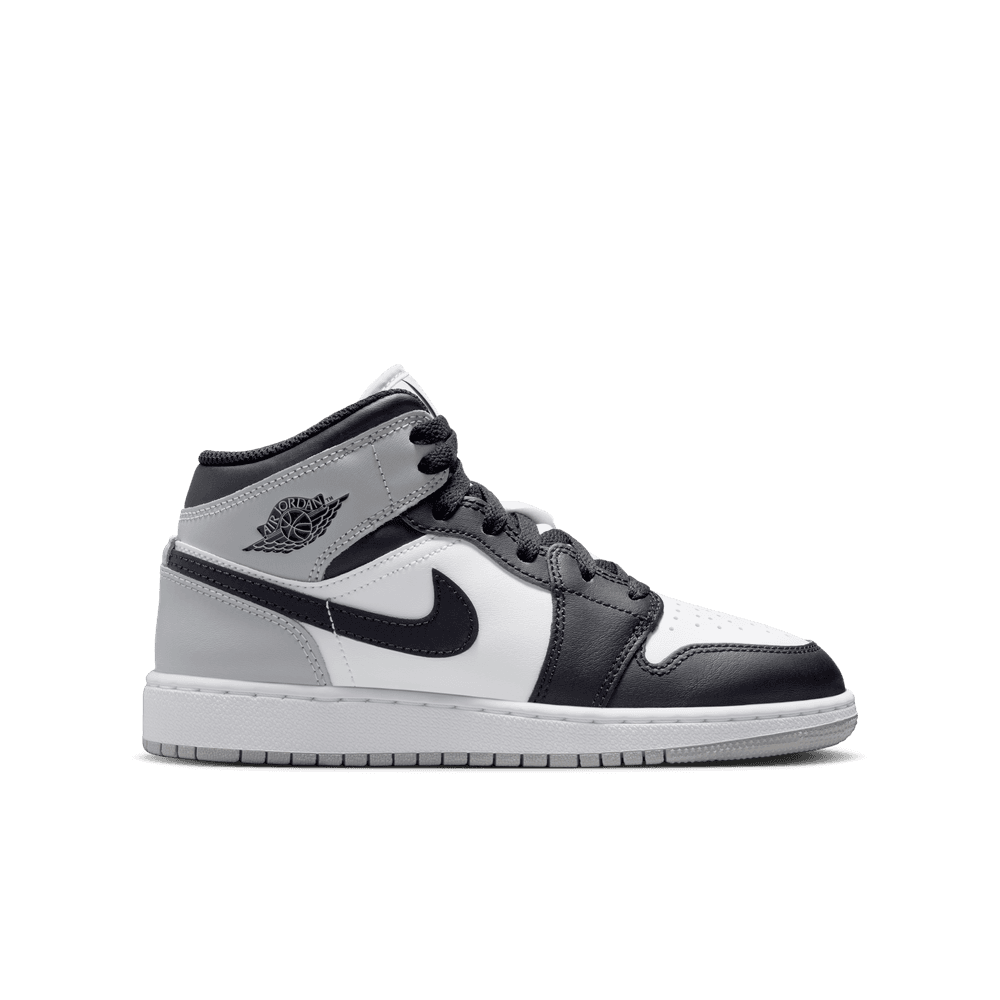 Air Jordan 1 Mid GS 'Black Light Smoke Grey'