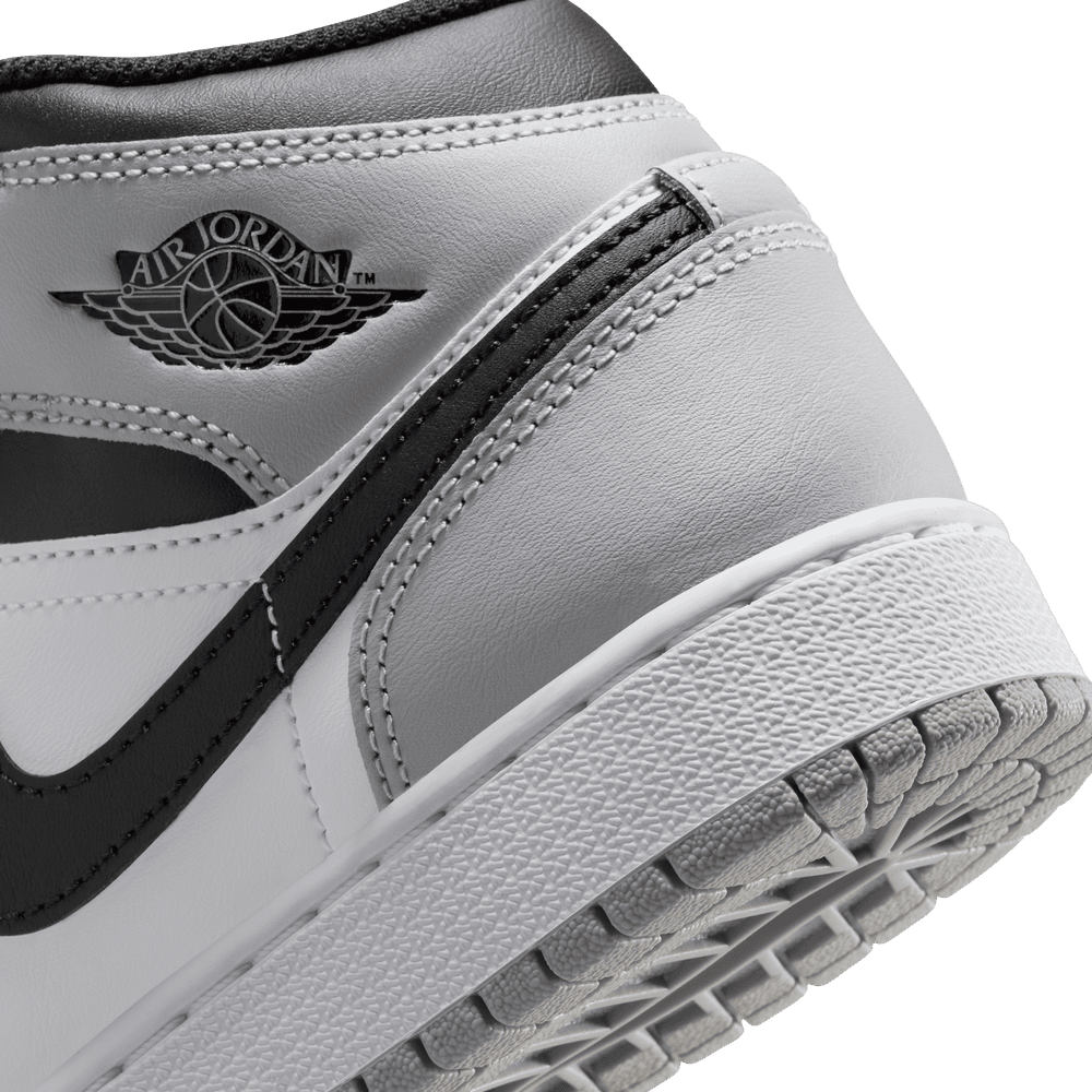 Air Jordan 1 Mid GS 'Black Light Smoke Grey'