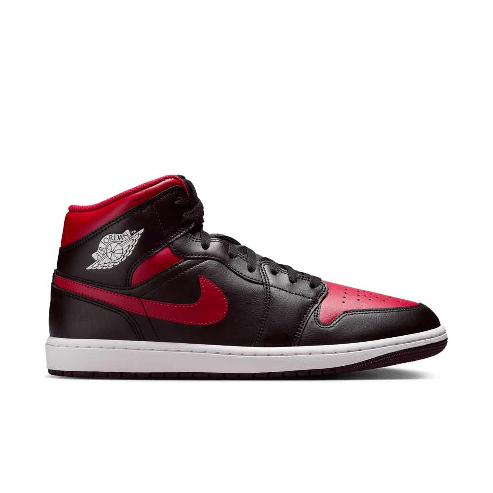 Air Jordan 1 Mid Black Varsity Red Summit White