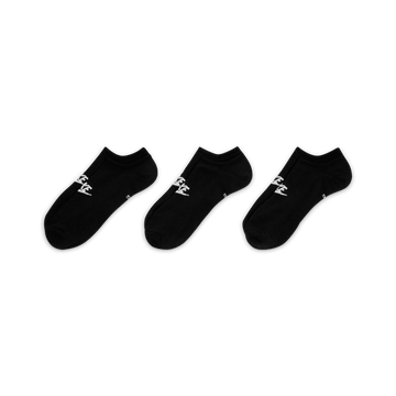 Everyday Essential No-Show Socks (3 Pairs) 'Black'