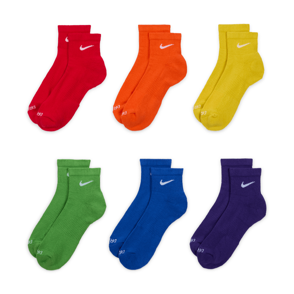 Multi colored nike socks best sale