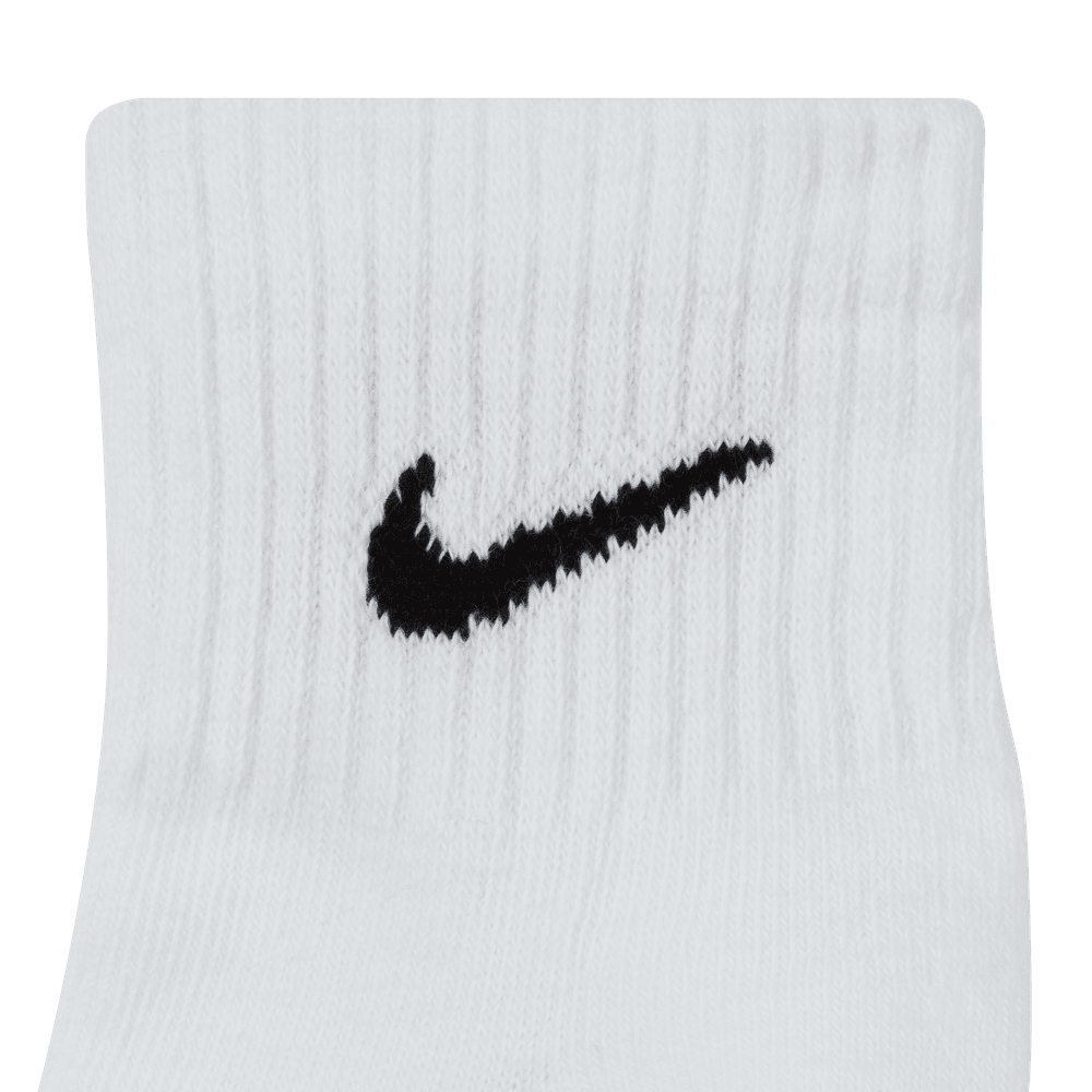 Everyday Cushioned Training Ankle Socks (3 Pairs) 'White/Black'