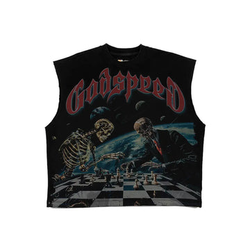 Checkmate Sleeveless 'Black Wash'