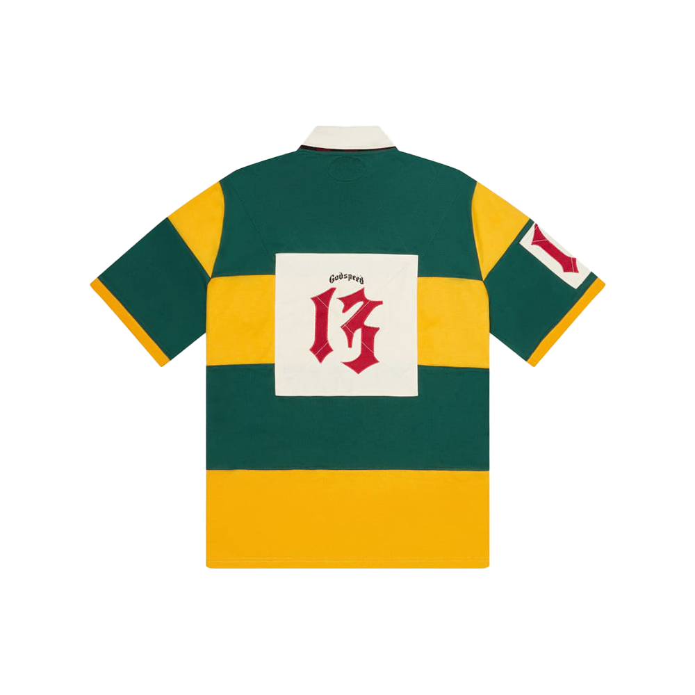 Classic Field Rugby Shirt 'Green/Yellow'
