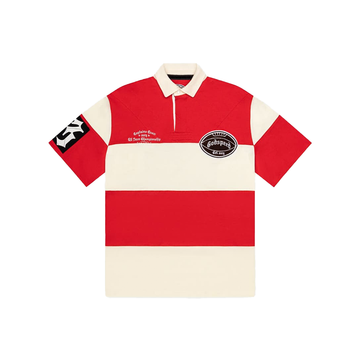 Classic Field Rugby Shirt 'Red Cream'