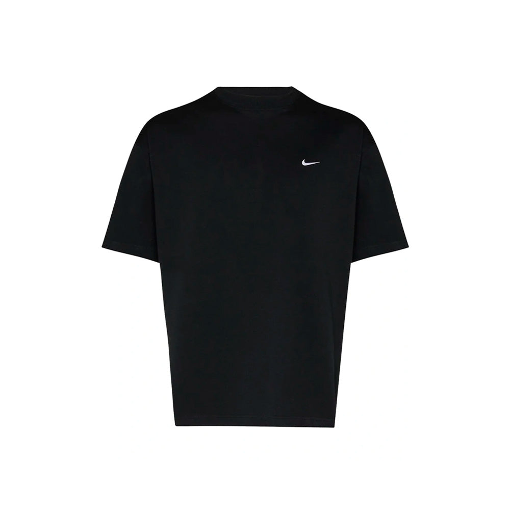 Nike Solo Swoosh Short-Sleeve French Terry Top 'Black/White