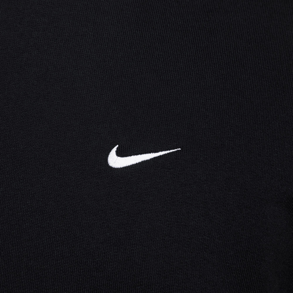 Solo Swoosh Short-Sleeve French Terry Top 'Black/White'