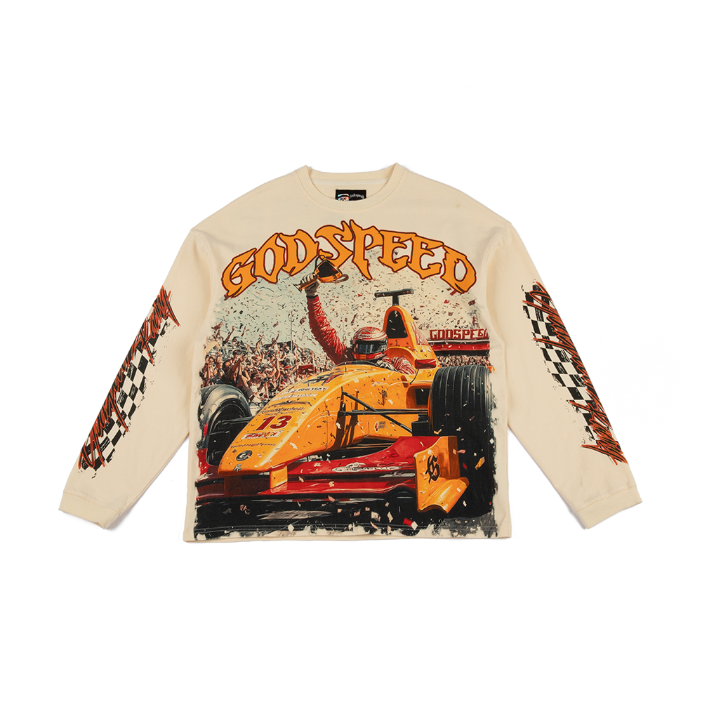F1 Finishline LS Tee 'Bone'