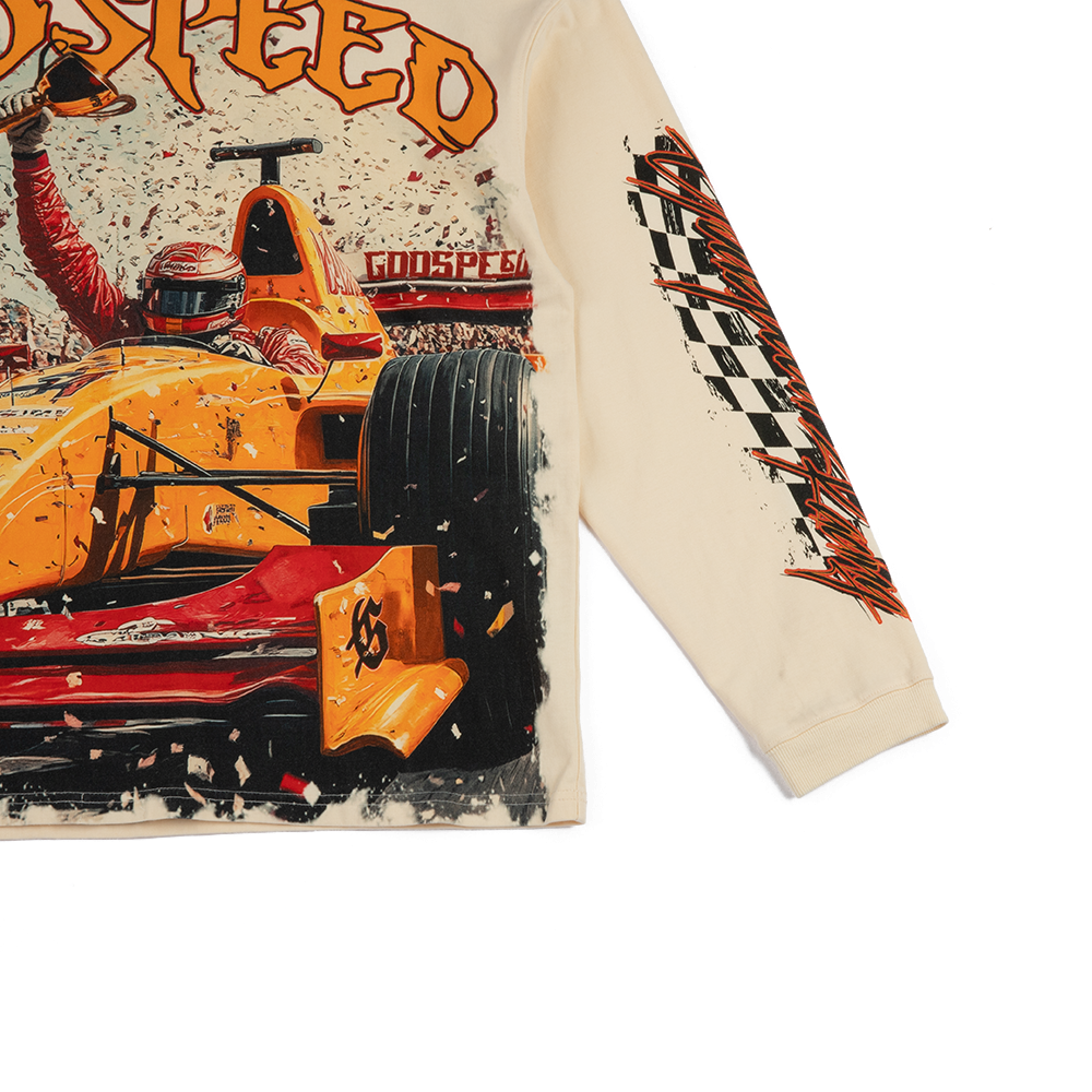 F1 Finishline LS Tee 'Bone'