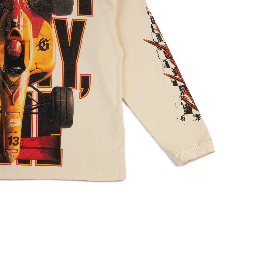 F1 Finishline LS Tee 'Bone'