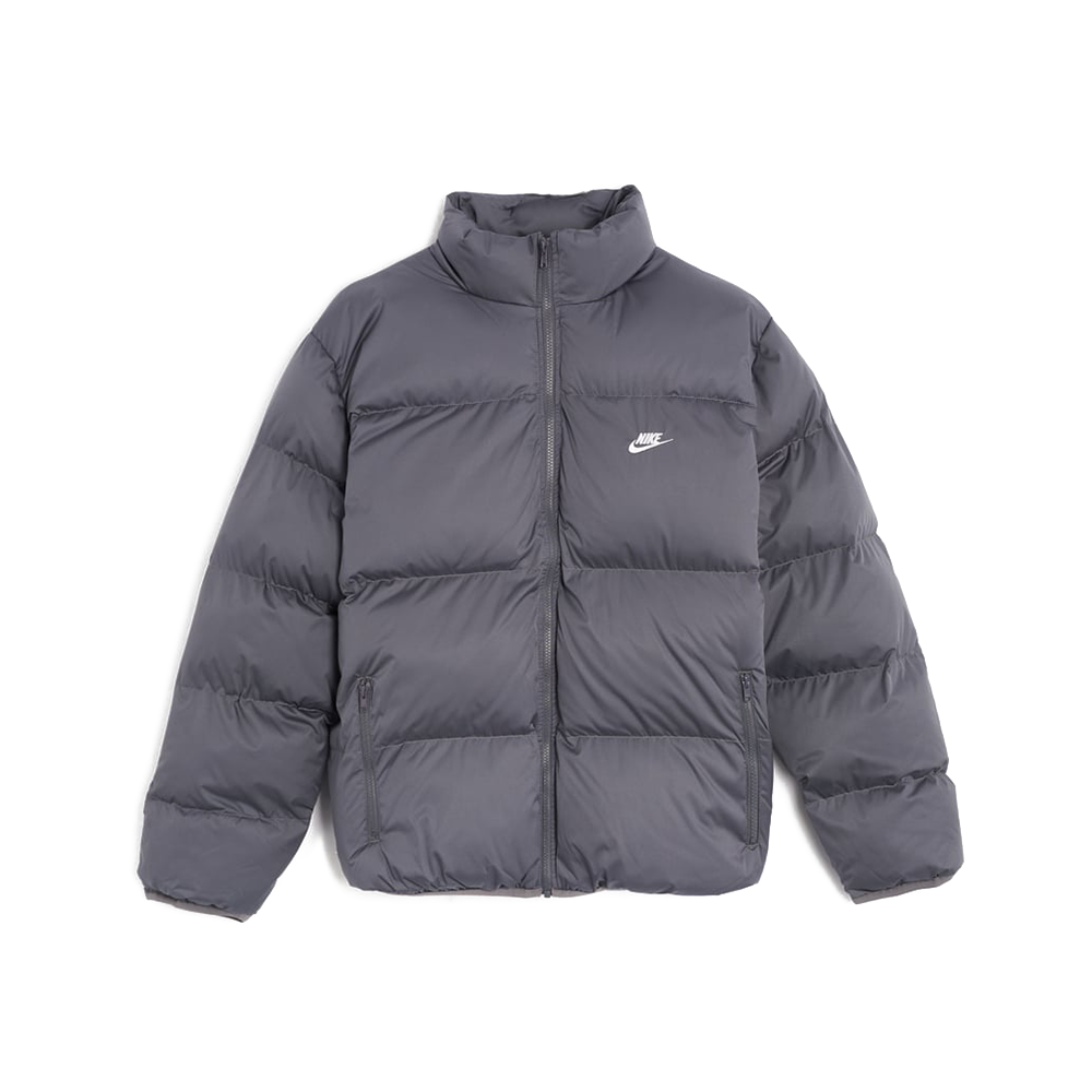 NSW Club Puffer Jacket Iron Grey White