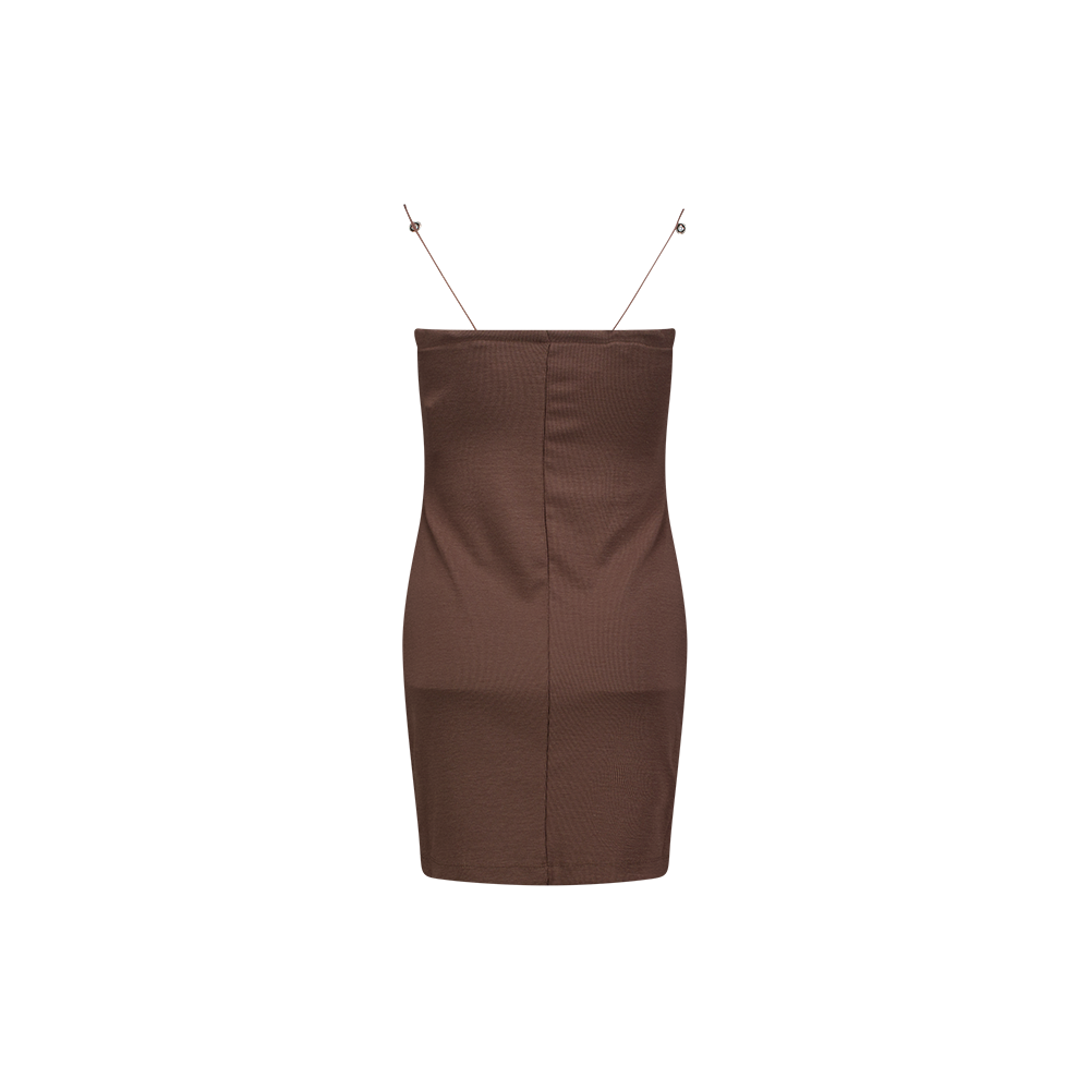 W NSW Chill Knit Tight Cami Dress 'Baroque Brown'