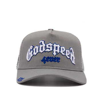 GS Forever Trucker Hat 'Light Grey Royal'