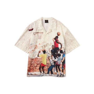 Air Jordan Camp Graphic Button-Down Shirt 'Sail'