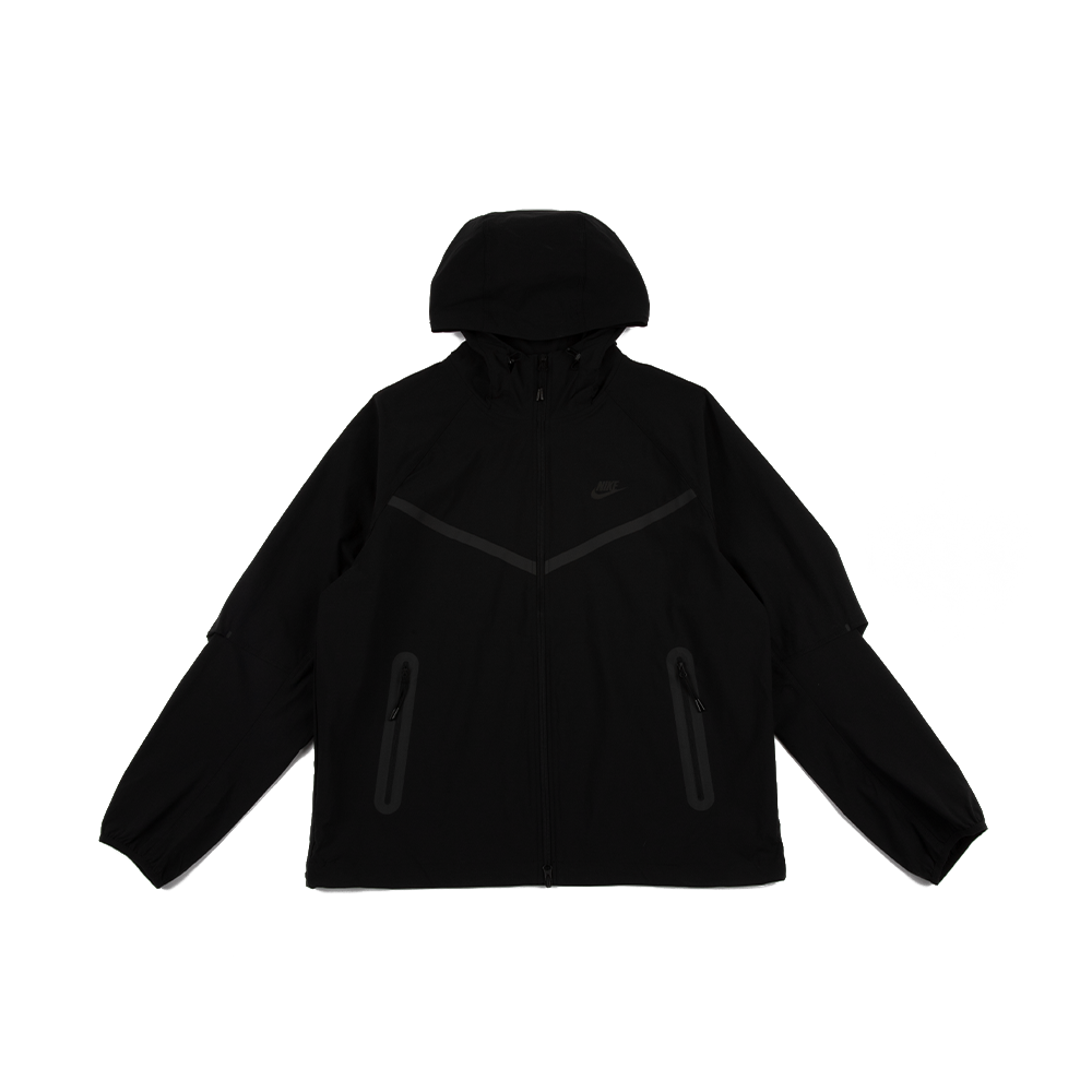 black woven tech fleece