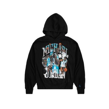 Jordan Flight Pullover Hoodie 'Black Powder Blue'