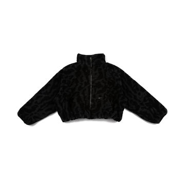 W NSW High-Pile Fleece Jacket 'Black Print'