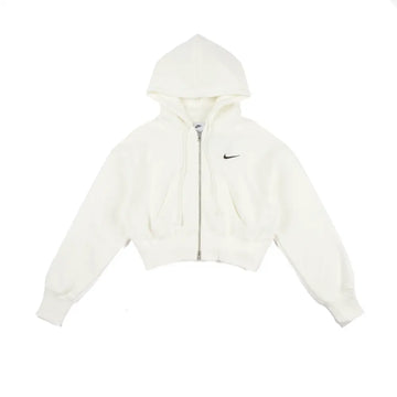 W NSW Phoenix Fleece Full-Zip Cropped Hoodie 'Sail'