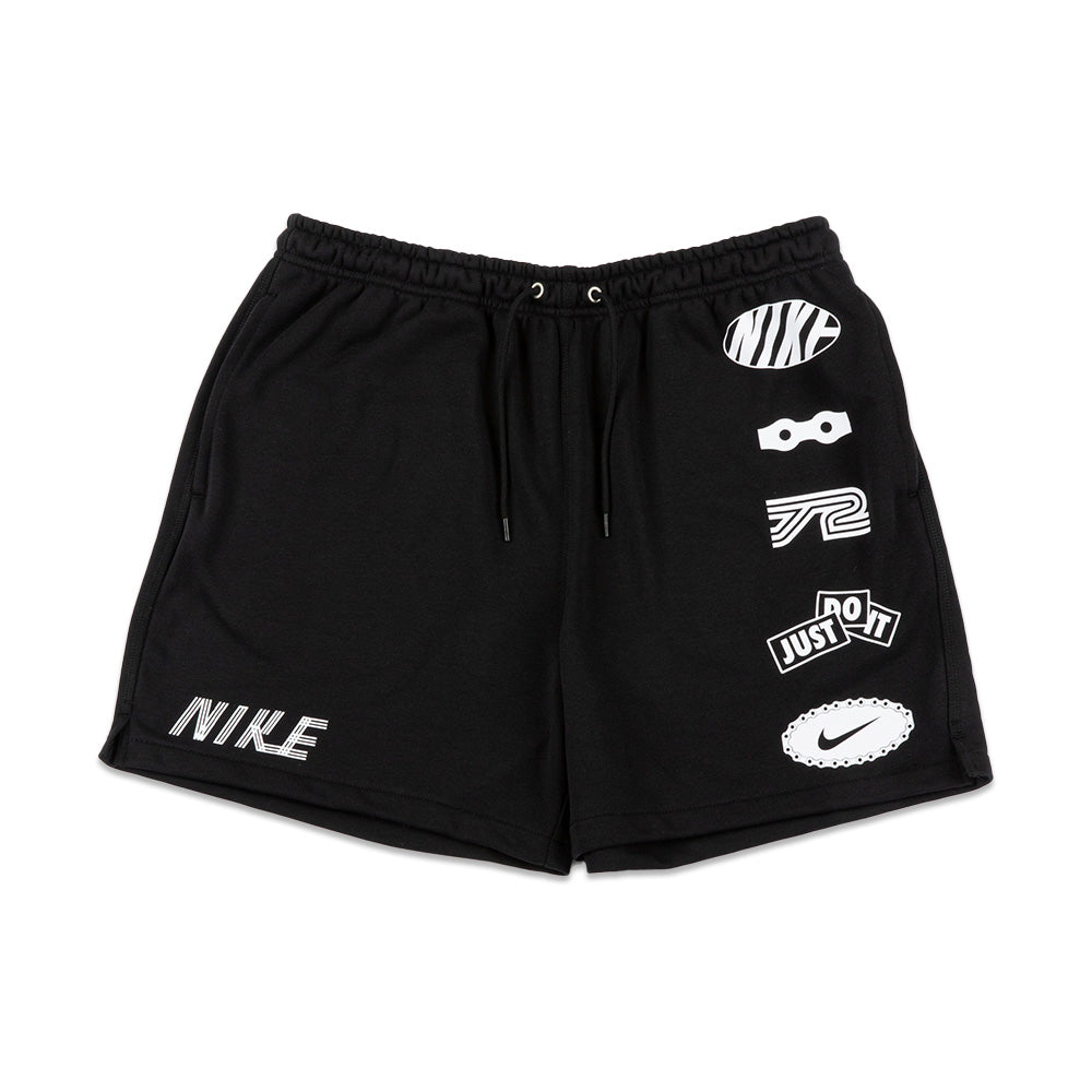 Nike Club French Terry Flow Shorts 'Black White'
