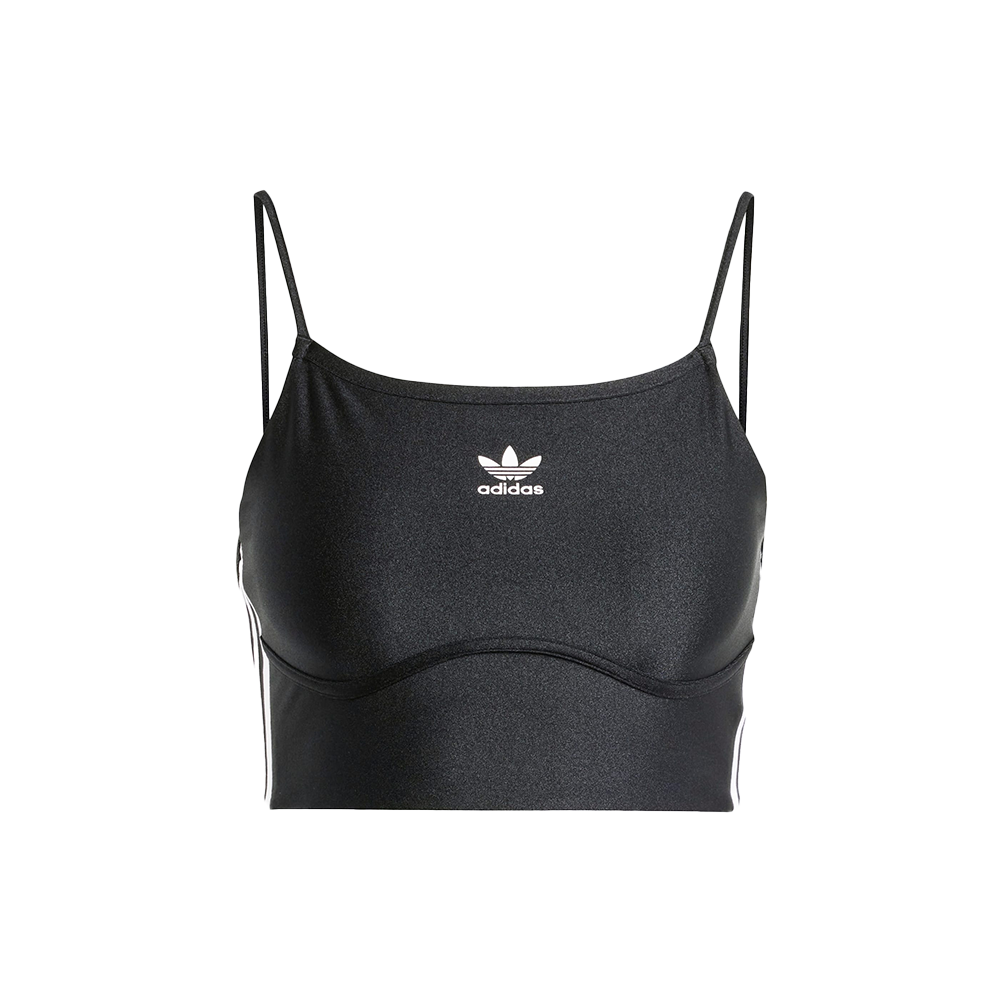 Adidas Originals Women s 3 Stripes Bra Top Black Size Small