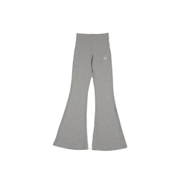 W Essentials Rib Flared Leggings 'Medium Grey Heather'