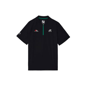 MALBON x FUTURA Zip Raglan Blade Polo 'Black'