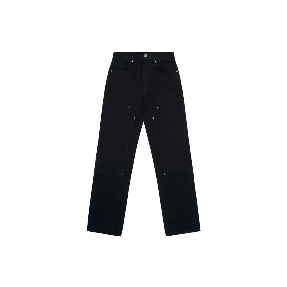 Jeans Slim Cropped Fit Jimi in Denim Nero Strappato