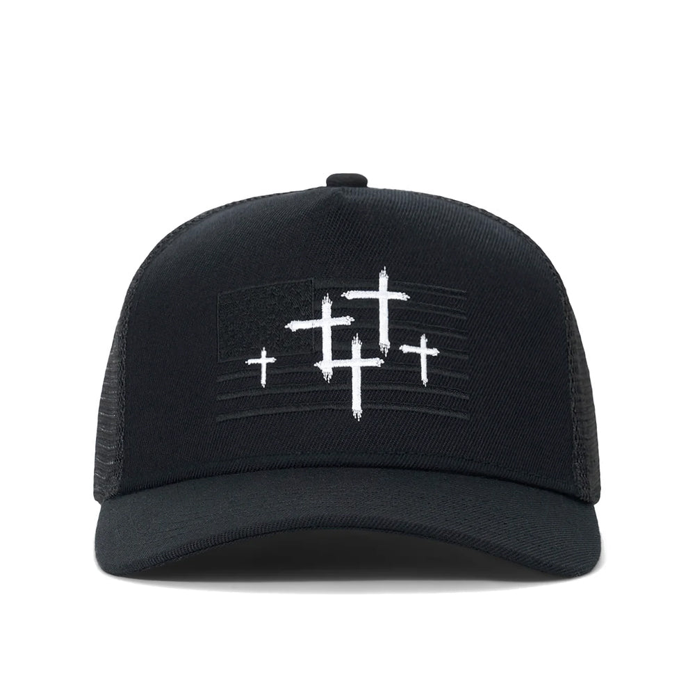 Gideon Trucker Hat 'Black RTA Flag' – TAKOUT®