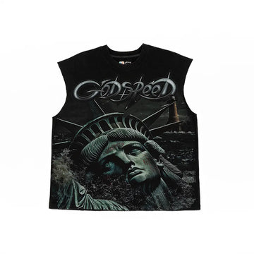 Sunken Liberty 2 Sleeveless 'Black Wash'