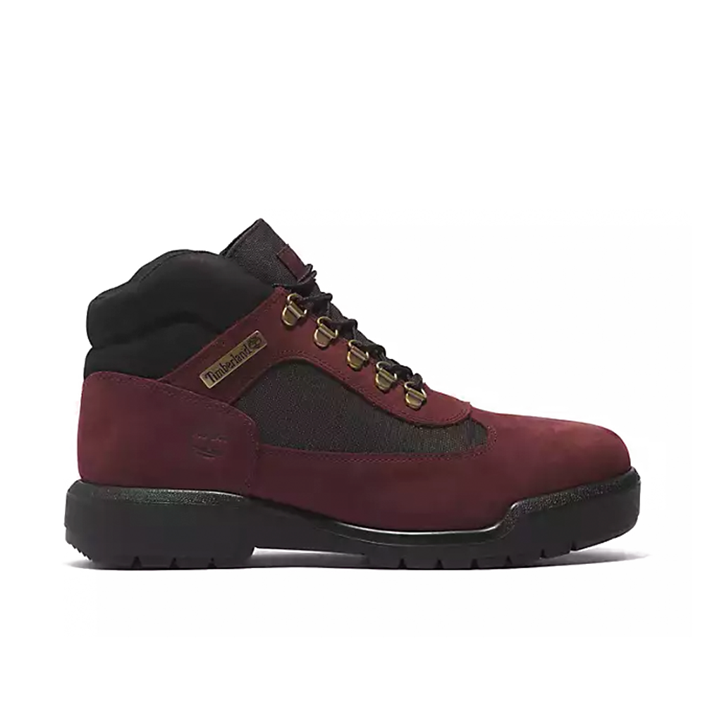 Field Boot Mid Lace Waterproof Burgundy Nubuck