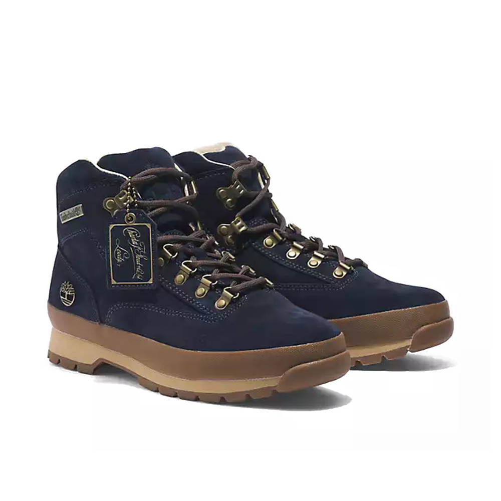 Euro Hiker Mid Lace Up Boot 'Dark Blue Suede'