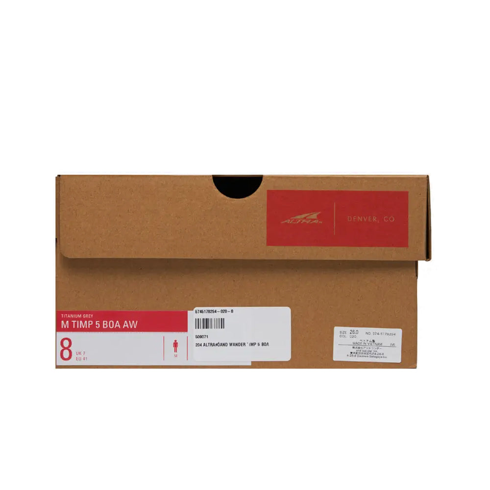Altra × and wander TIMP 5 BOA 'Gray'