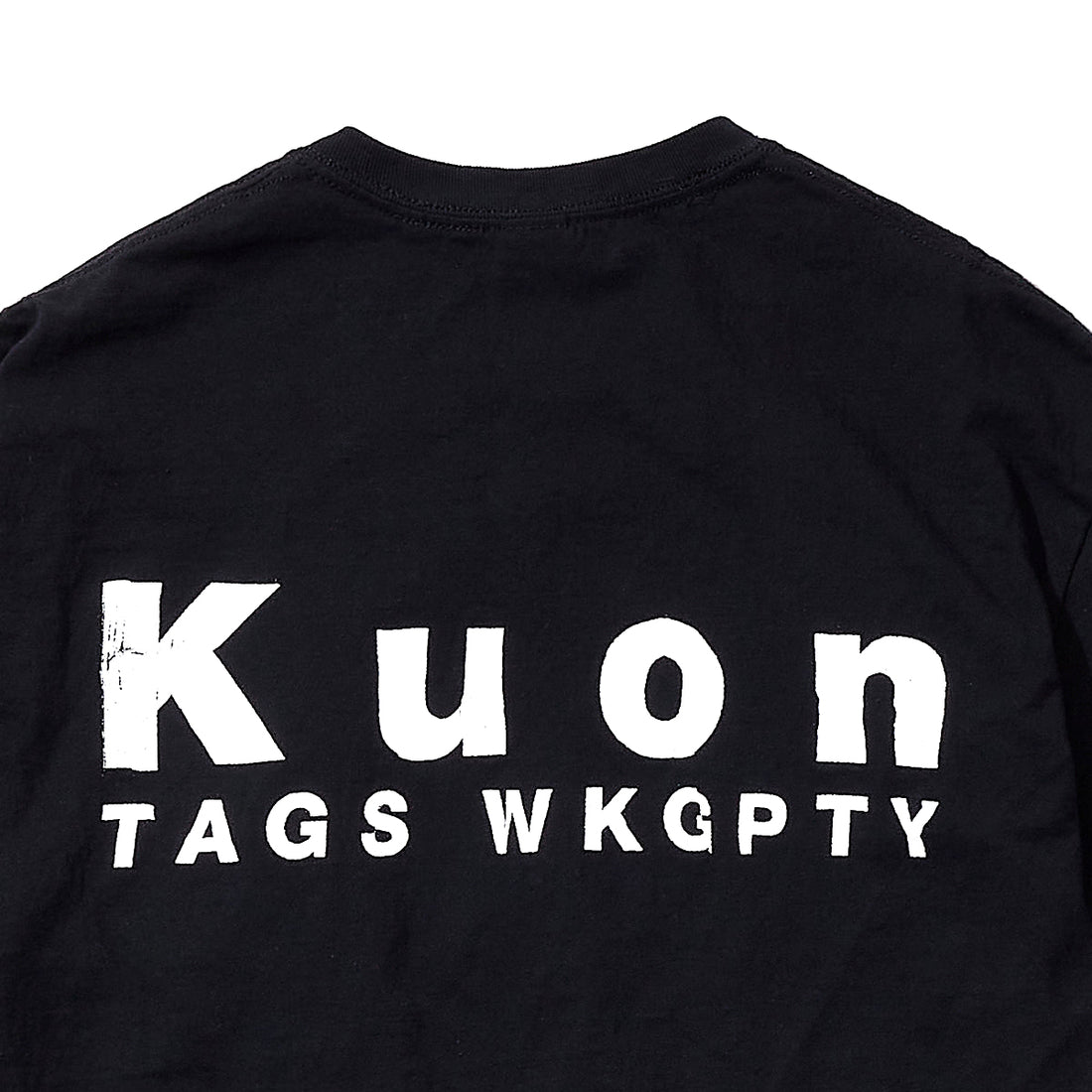 WOVEN Song S/S Back Logo x TAGS WKGPTY 'Black'