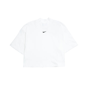 Boxy Mock-Neck Top 'White'