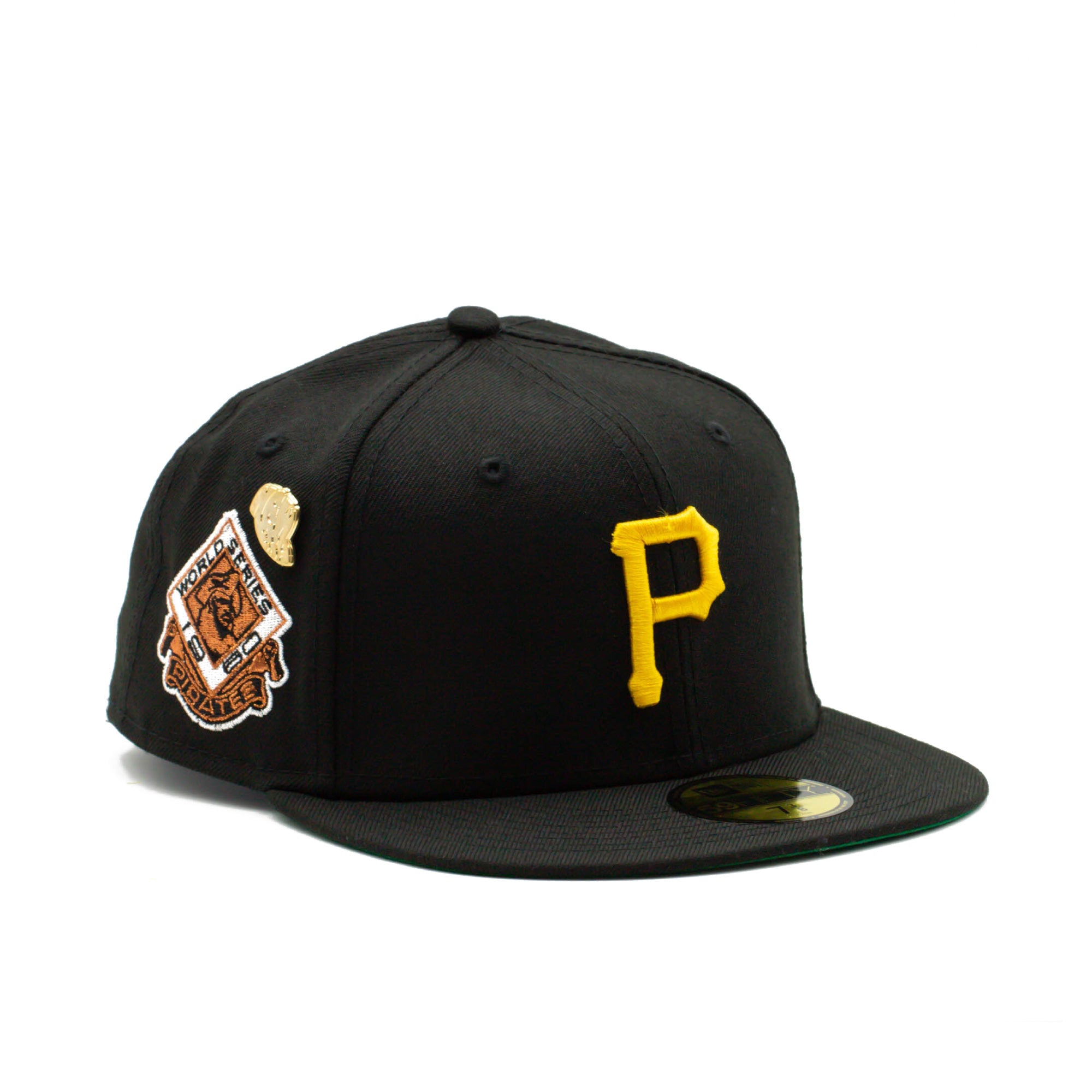 Pittsburgh Pirates 1960 LOGO-HISTORY Black Fitted Hat