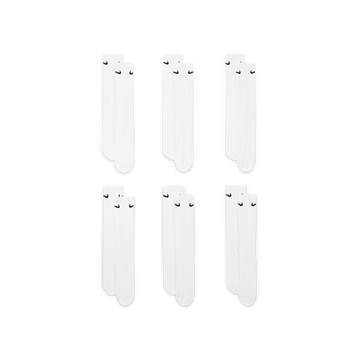 U Everyday Cushioned Training Crew Sock - 6 Pack 'White'