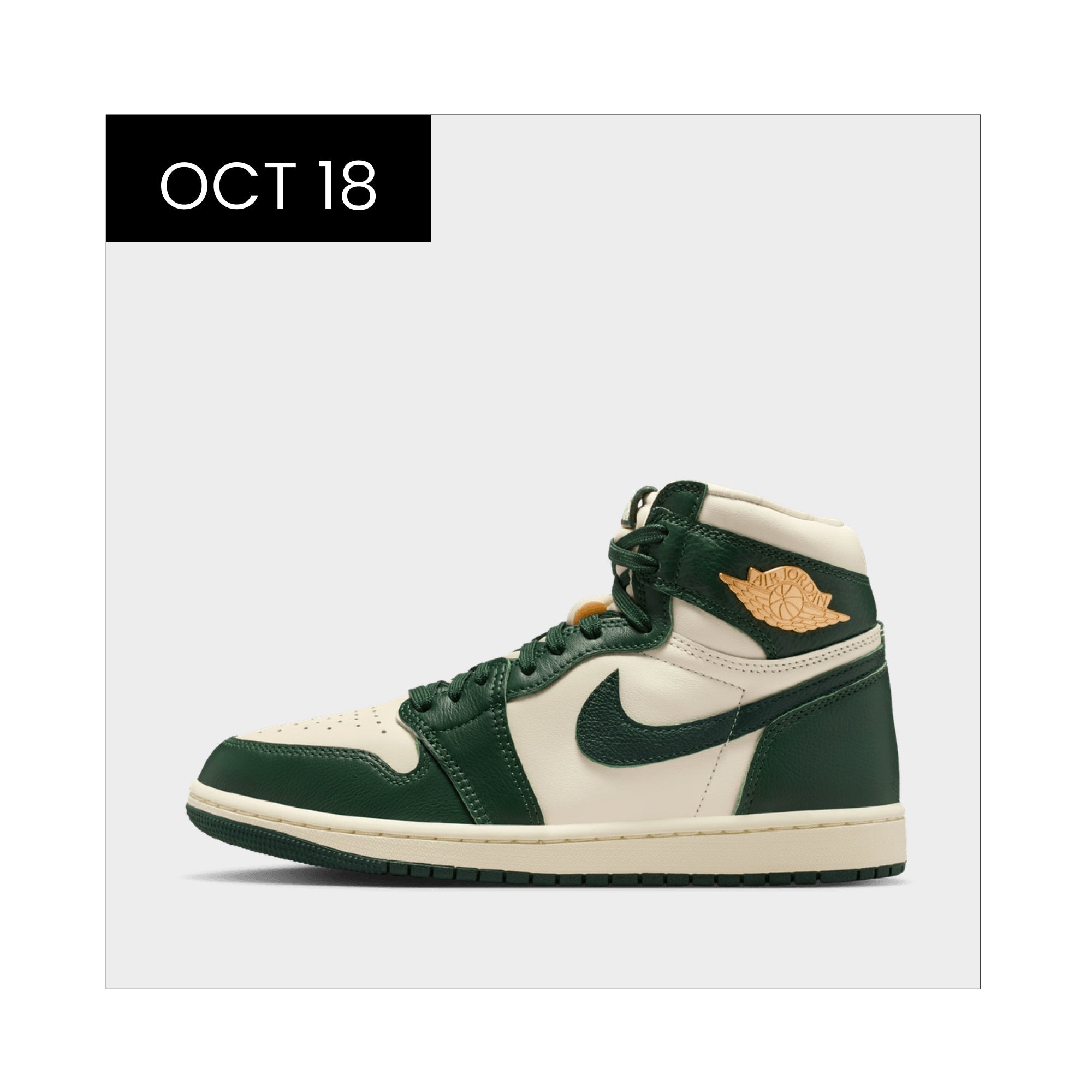 W Jordan 1 Hi OG 'Fir Pro Green'