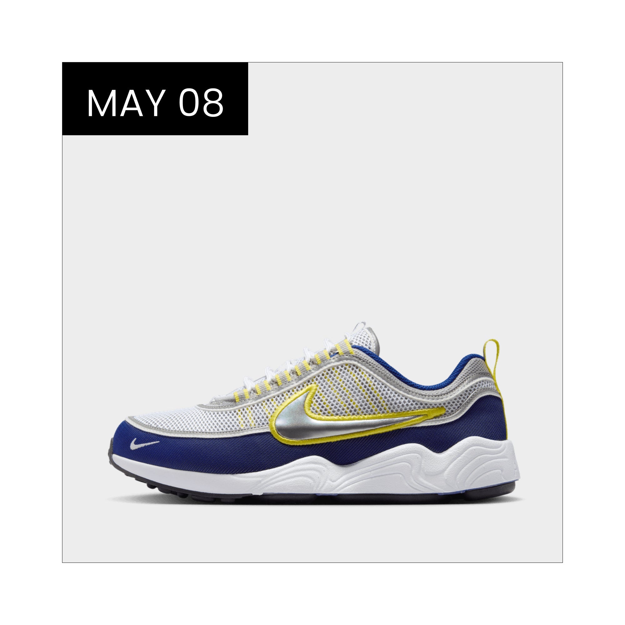 Air Zoom Spiridon 'Deep Royal/ Yellow Strike'