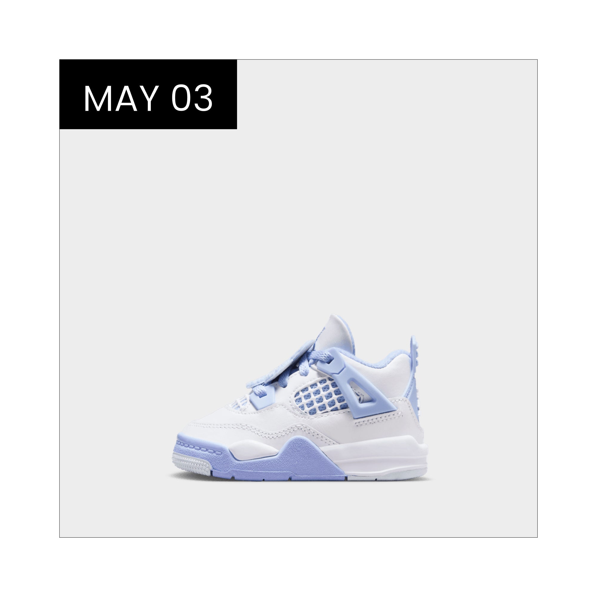 TD Jordan 4 'Forget Me Not'