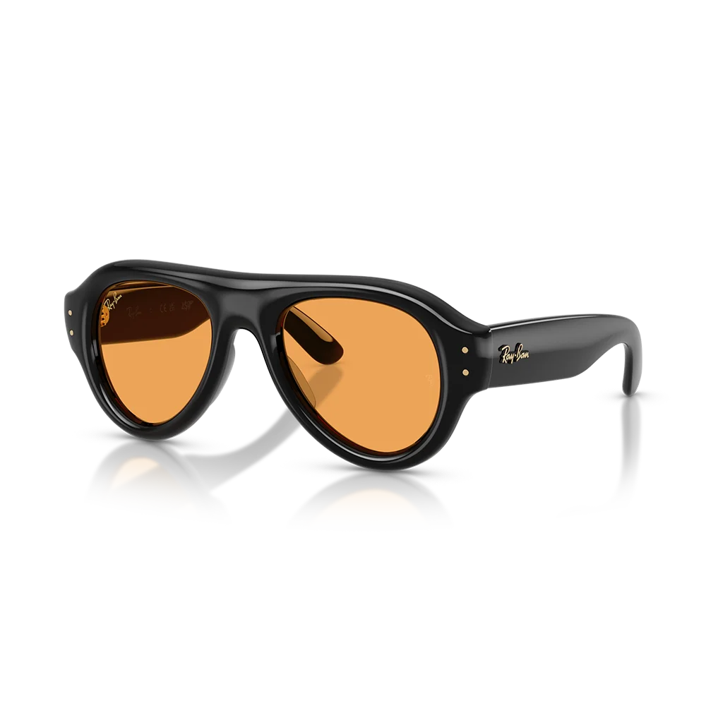 A$AP Rocky x Ray-Ban Aviator Puffer 'Polished Black Orange'