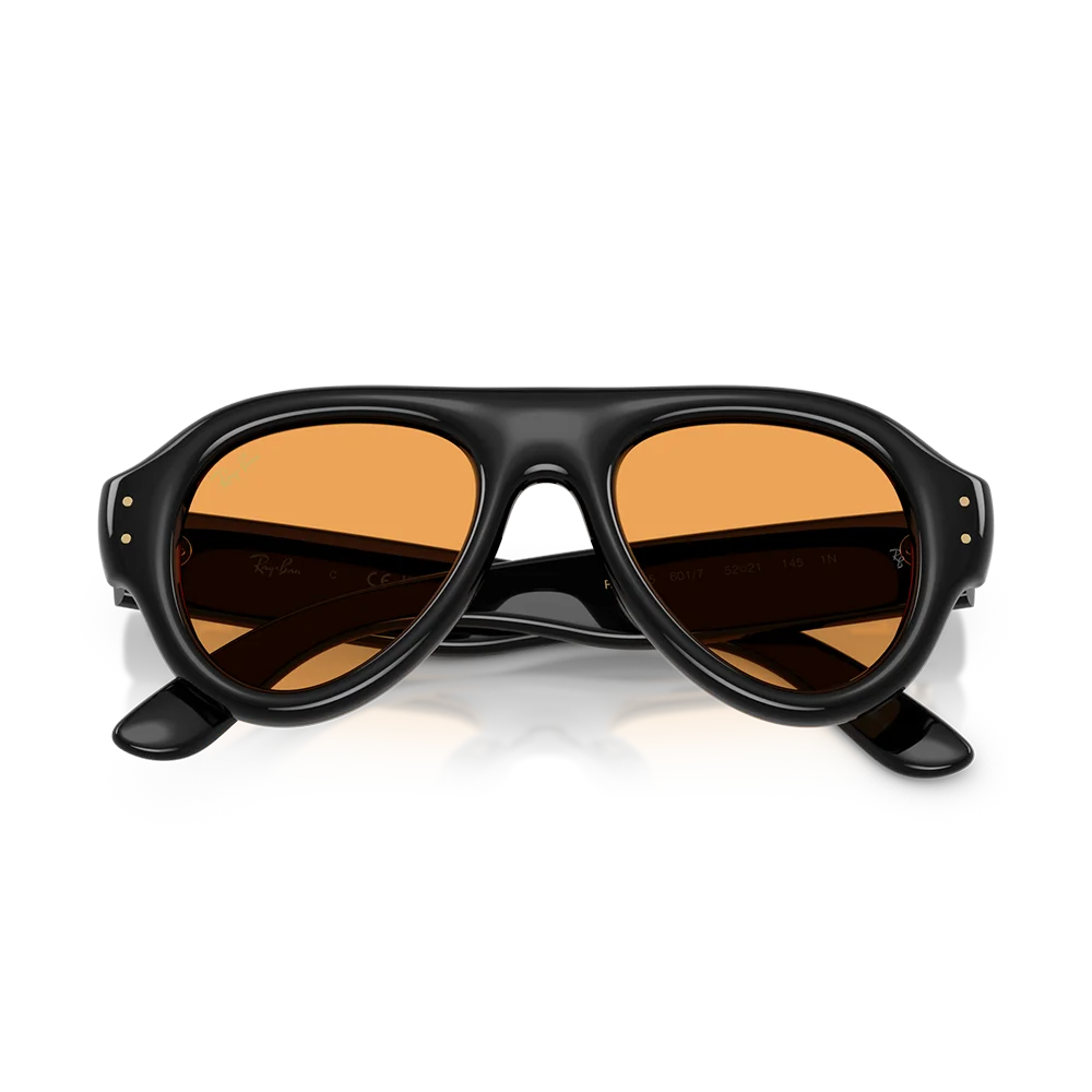 A$AP Rocky x Ray-Ban Aviator Puffer 'Polished Black Orange'